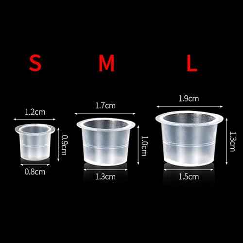 300pcs Tattoo Ink Caps with 2 Cups Holders - 300Pcs Tattoo Ink Cups Pigment Caps With Base Sizes 11mm Disposable Tattoo Caps Tattoo Supplies (Mixed 300Pcs add Holder)