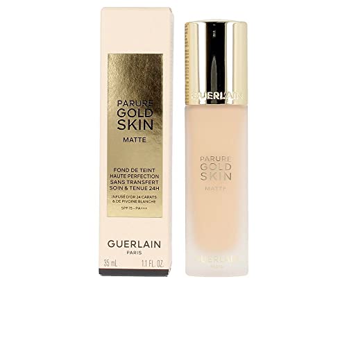 Parure Gold Skin Matte 24H Wear No-Transfer Foundation SPF 15-2W Warm by Guerlain for Women - 1.1 oz Foundation