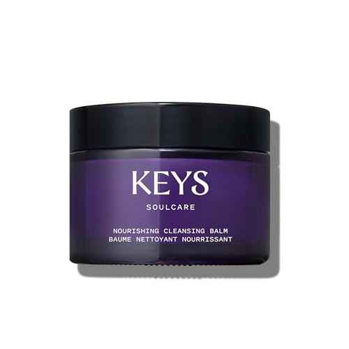 Keys Soulcare Nourishing Cleansing Balm + Makeup Remover, Soothing Cleanser Removes Impurities & Hydrates Skin with Shea Butter, Cruelty-Free, 2.82 Oz