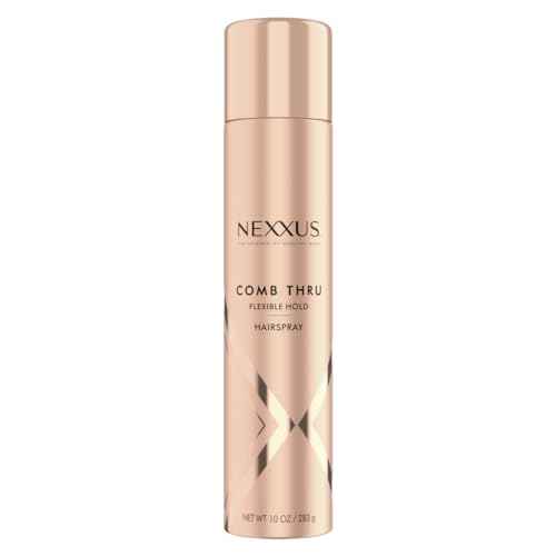 Nexxus Comb Thru Flexible Hold Hair Spray, Brushable Finish, 72H Humidity Shield, 10 oz