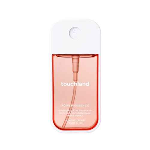 Touchland Power Essence Hydrating Body & Hair Fragrance, Peachy Lychee, 2 FL. OZ. Travel Size Body Mist