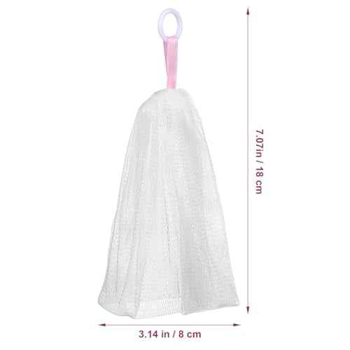 3 Pcs Japanese Soap Foaming Nets Exfoliating Mesh Soap Saver Pouches for Facial Cleansing Easy to Use for Body and Shower