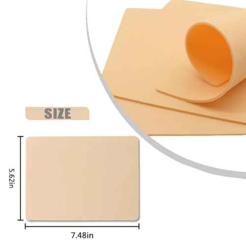 20Pcs Tattoo Skin Practice - Yuelong Blank Fake Skin Double Sides Practice Skins for Tattooing Microblading Skin-Like Blank Skin Tattoo Supplies for Beginners, Artists