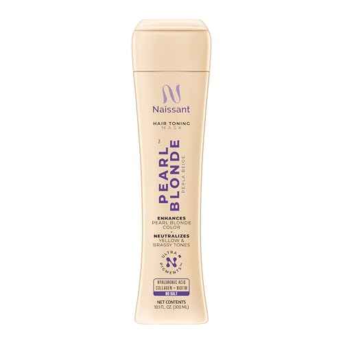 naissant Perla Beige Hair Purple Toning Mask | Eliminates Brassiness | Neutralizes Yellow & Orange Tones | Paraben, Ammonia & Sulfate Free | Pro-Vitamin B5, Olive Oil & Honey (Perla Beige) 10.1 Fl Oz