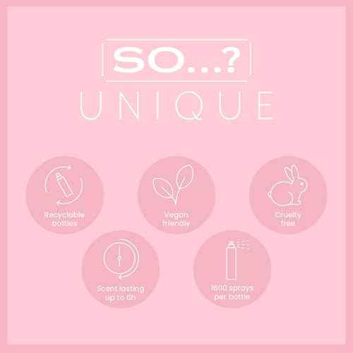 So...? Unique Body Mist - Coral Daisy for Women - 5.1 oz Body Mist - Pack of 3