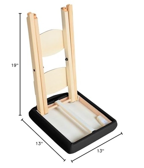 Master Massage Wooden Portable Folding Massage Stool- Lightweight Wood Foldable Tattoo Stool-Portable Tattoo Stool-Mobile Chair Seat Easy to Carry