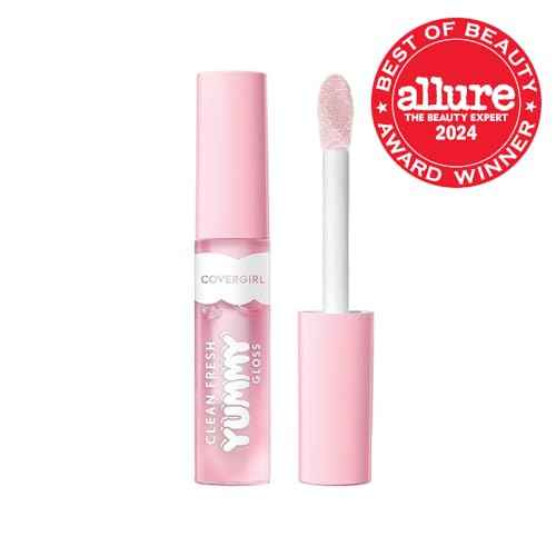 COVERGIRL Clean Fresh Yummy Lip Gloss, Sheer, Natural Scents, Vegan Formula - Let?¢æ¢âs Get Fizzical
