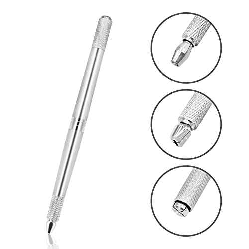 Pinkiou Microblading Pen Tattoo Machine for Permanent Makeup Eyebrow Beauty (silver)
