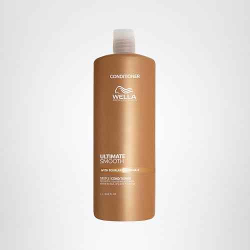 Wella Professionals ULTIMATE SMOOTH Conditioner | Treatment for Dry & Frizzy Hair | With Squalane & Omega 9 | 33.8 Fl Oz