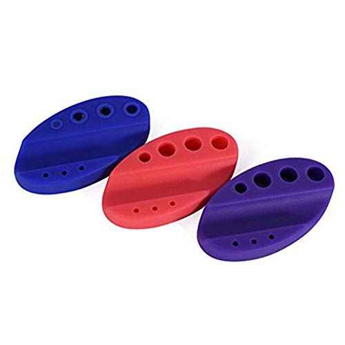 Pinkiou Tattoo Pen Eyebrow Tattoo Machine Holder Silicone Tattoo Pigment Ink Cotton Swabs Cup Holders Permanent Makeup Tattoo Supplies (Red)