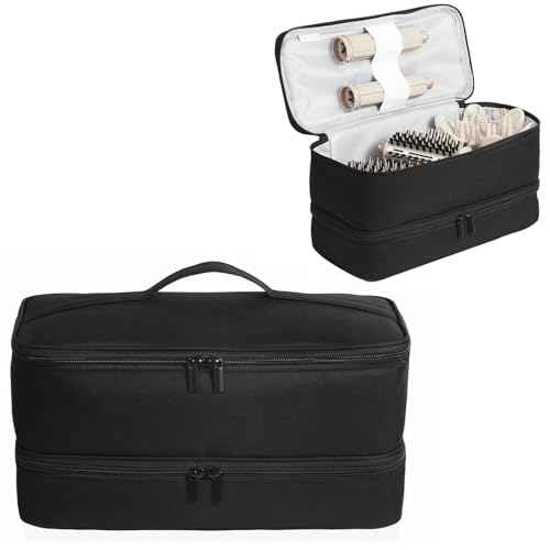 Double-Layer Carrying Case for Shark Flexstyle, Travel Case for Shark Flexstyle/FlexFusion, Portable Storage Organizer bag for Shark Flexstyle/Dyson Airwrap Styler and Attachments