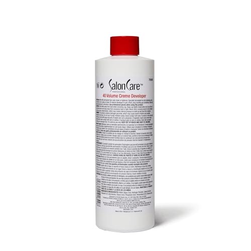 Salon Care 40 Volume Creme Developer, Strong Lift Formula, Easy to Handle Cream Consistency, Can Be Used as a Bleach Booster, 16 oz
