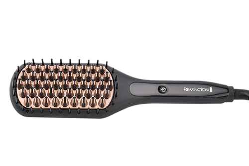 CB7400 of Remington Straight Brush, Ceramic Coated Bristles with Anti-Static Coating, Black