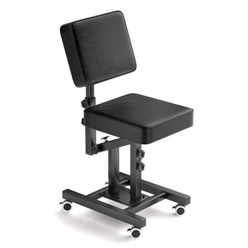 Tattoo Chair, Rolling Workstation, 360 Degree Silent Universal Casters, Dedicated for Tattoo Artists