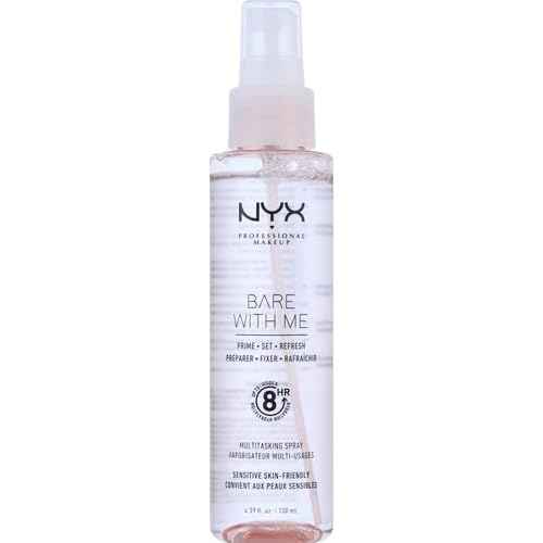 NYX PROFESSIONAL MAKEUP Bare With Me Multitasking Face Primer & Makeup Setting Spray, Hydrating Face Mist for up to 8HR Wear, Long-Lasting, Vegan Formula