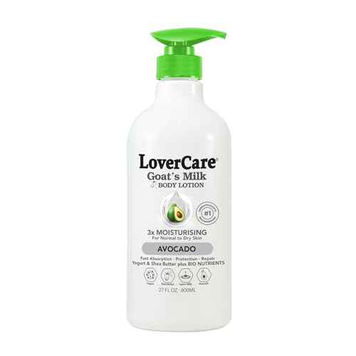 Lovercare Goat Milk Body Lotion for Dry Skin 27.05 oz Avocado (800ml) - Single¡¦