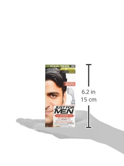 Just For Men Autostop, Gray Hair Coloring for Men with Comb Applicator