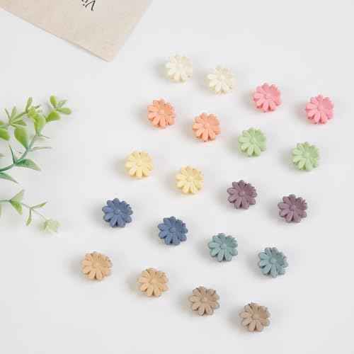 150Pcs Mini Daisy Flower Hair Clips for Women Cute Small Hair Clip Colorful Baby Hair Clips Mini Claw Clips Toddler Hair Accessories for Girls