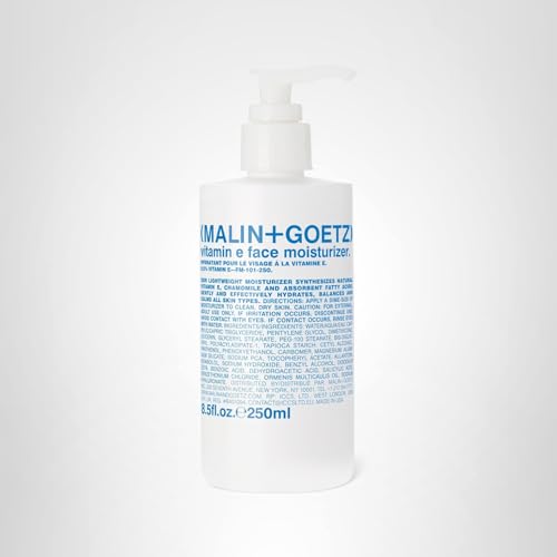MALIN+GOETZ Vitamin E Face Moisturizer | Lightweight Hydrating Daily Face Cream Balancing All Skin Types | Fragrance-Free, Vegan | 8.5 Fl Oz