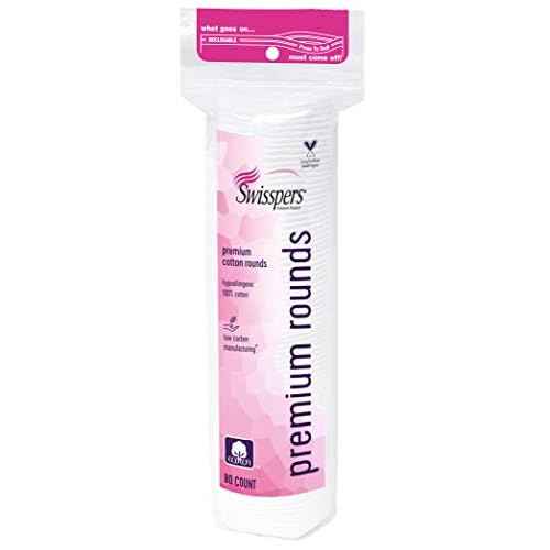 Swisspers Premium 100% Cotton Rounds, Hypoallergenic, 240 Count