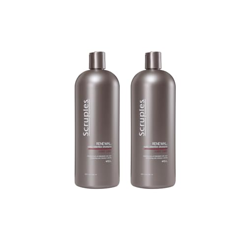Scruples Color Renewal Gentle Shampoo - Maintain Hair Health Without Stripping Color - Established, Trusted Formulas for Ultimate Hair Shine, 33.8 oz (Pack of 2)