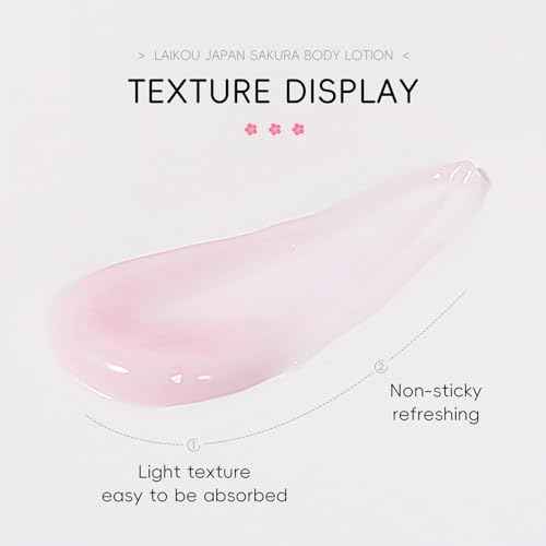 Glossy Body Lotion Firming Moisturizer for Dry Skin, JAPAN SAKURA Full Body Skin Care Pump with Niacinamide & Vitamin C Nourish Skin, Non- Sticky Refreshing, Quickly Absorbed (200ml)