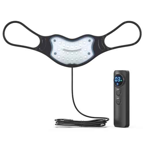 Red Light Therapy Lip Plumper Device, Lip Plumping Enhancer, LED Light Therapy Device for Lips, Lip Plumper Tool, Anti-Aging Lip Plumper for Fine Lines, Enhance Lip Tone