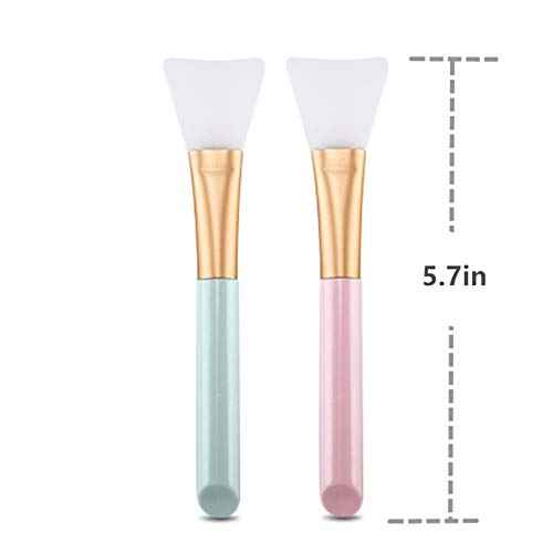 2 PCS Face Mask Beauty Tool Soft Silicone Facial Mud Mask, Brush Hairless Body Lotion And Butter Applicator
