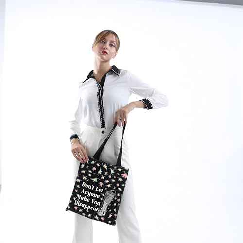 FOTAP LGBTQ Gift Hi Leaves Tote Bag Spotify Inspired Gift Nick and Charlie Gifts BL Boys Love Gifts (disappear blk)