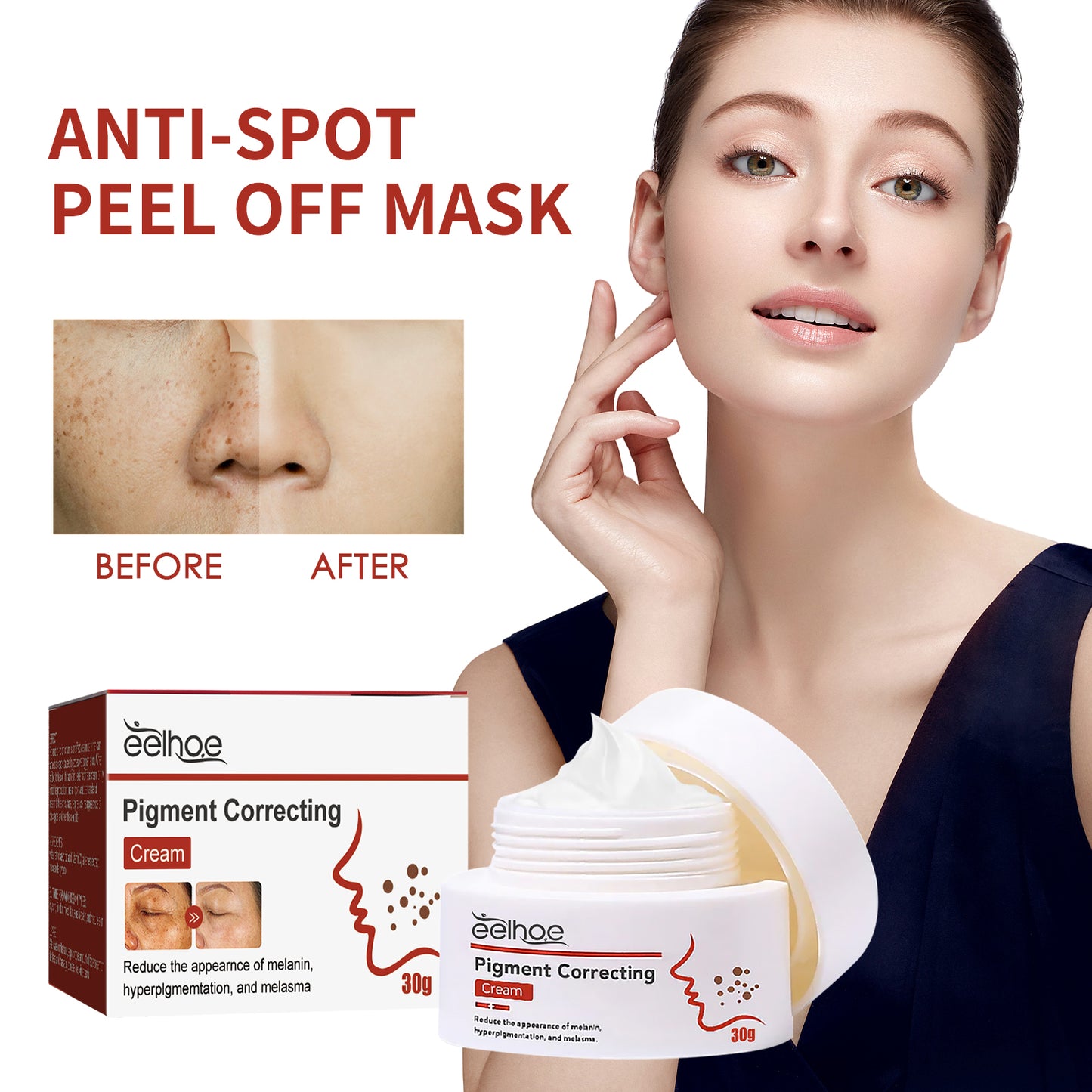 Pigment Correction Cream with Vitamin C & Retinol for Dark Spot Removal