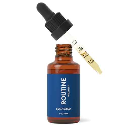 Routine Wellness Scalp Serum for Thinning Hair ? Promotes Visibly-Thicker, Fuller-Looking Hair ? Lightweight, Science-Backed with Red Clover & Peptides - 30ml