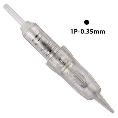 50pcs Guapa 9mm Spiral Cartridge Needles Disposable Tattoo Needles Stainless Steel Sterilized Cartridges Needles for Tattoo Machine Eyebrows Eyeliner Lip Permanent Makeup Machine (1P)