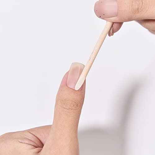 5PCS Orange Sticks for Nails Wooden Cuticle Pusher Sticks Manicure Pedicure Nail Care Rhinestone Picker Tool Non-Toxic,Skin-Safe Wooden Nail Stick