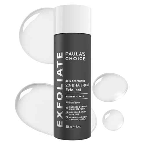 Paula's Choice SKIN PERFECTING 2% BHA Liquid Exfoliant with Salicylic Acid, Facial Polish for Enlarged Pores, Wrinkles & Fine Lines, Suitable for Blackhead-Prone Skin, Fragrance-Free