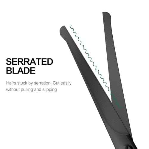 4.7-inch small nose hair scissors (black), round-headed scissors, for trimming facial hair, beards, ear hair, eyebrows, bathroom, Moustache Trimming£¬personal care and beauty