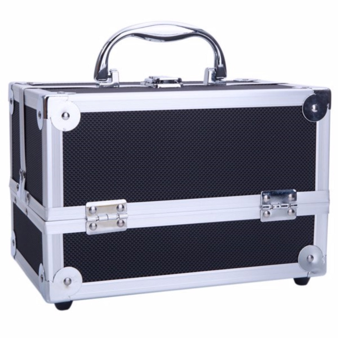 Portable Makeup Storage Bag with Mirror & Jewelry Compartment