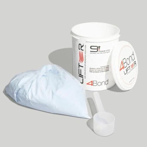 4BOND Premium Hair Bleach Powder Lightener | Blue Based Lightener | Up To 9 Levels Of Lift | Infused with Amino Acids, and Quinoa, Keratin and Baobab Proteins For Repairative Conditioning 16 Fl Oz