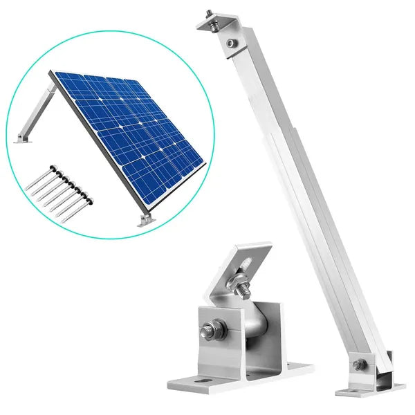 Adjustable Solar Panel Mount Brackets - Support Kit for Roof & RV