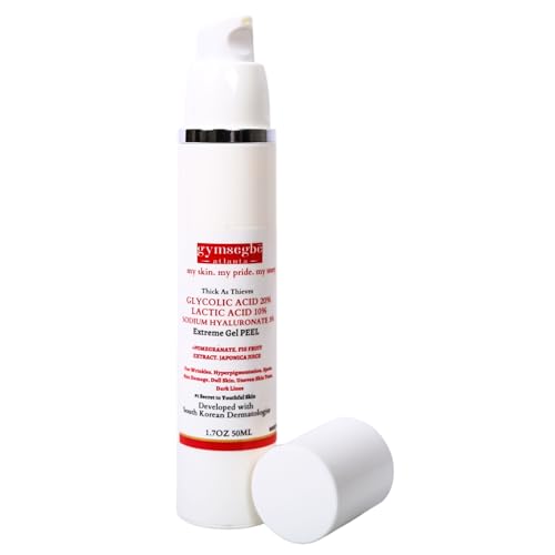 gymsegb? Thick as Thieves Glycolic + Lactic Peel 20%/10% AHA with 3% Hyaluronic ? Professional Resurfacing Exfoliant for Texture, Pores & Dark Spots, Fragrance-Free, Sensitive-Skin Aligned (50ml)