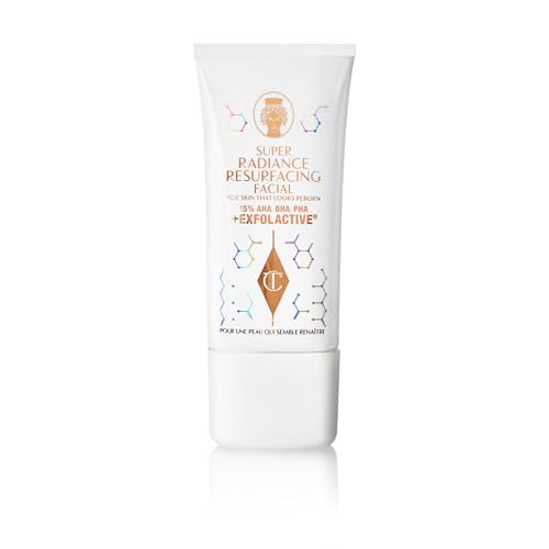 Charlotte Tilbury Super Radiance Face Exfoliator - Gentle Exfoliating Mask with Salicylic & Glycolic Acid - Refines Pores, Improves Radiance, Hydrates & Adds Glow