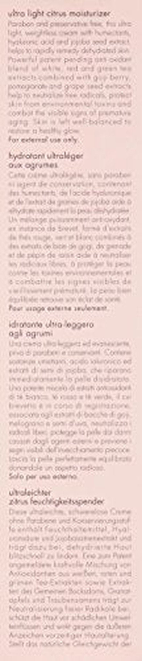 June Jacobs Ultra Light Citrus Moisturizer, 1.7 Fl Oz