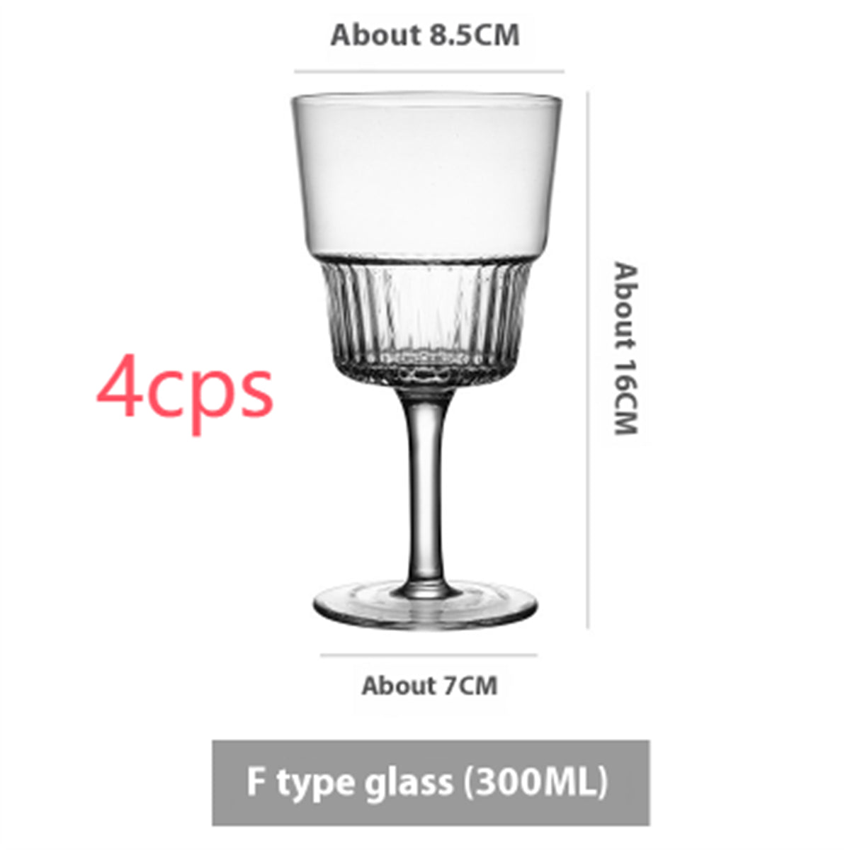 Simple Ins Style Handmade Crystal Glass Goblet - Multiple Variants