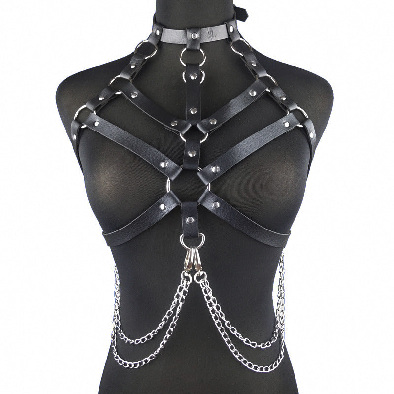 Black Leather Binding Belt for Home & Garden Storage - Erotic Bondage Accessory