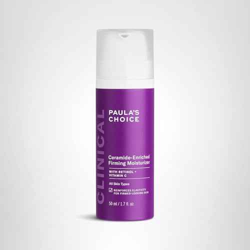 Paula's Choice CLINICAL Ceramide Enriched Firming Moisturizer, Retinol & Vitamin C, Anti-Aging & Wrinkles, 1.7 Ounce