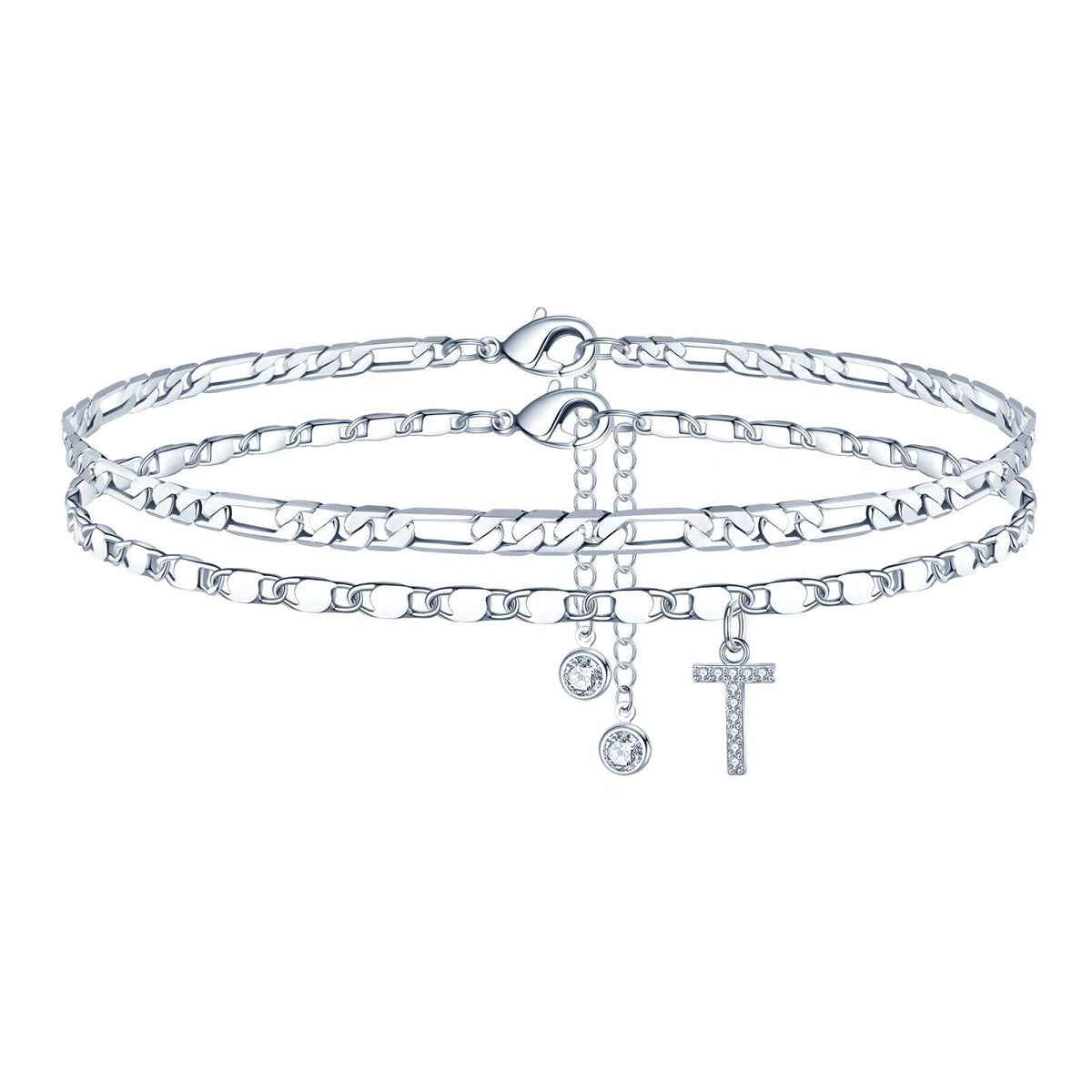 Simple Fashion Bead Double-circle Anklet