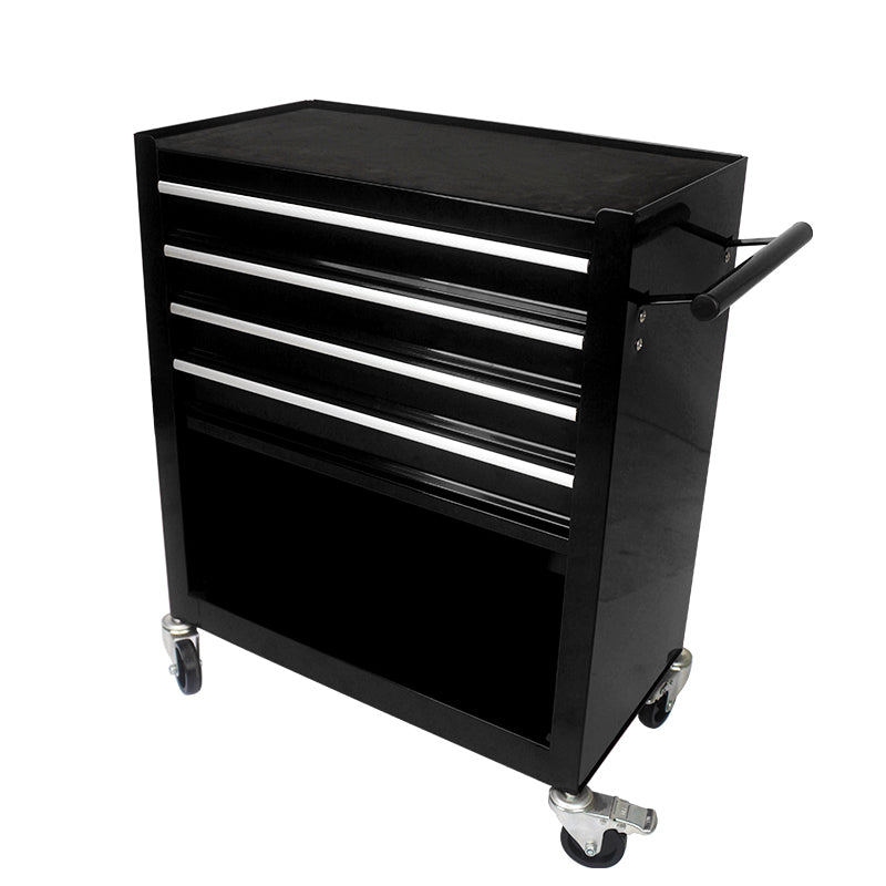 Multifunctional Tool Cart with 4 Drawers and Wheels - Steel Garage Storage