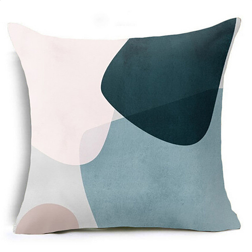 Modern Minimalist Living Room Pillowcase Set - Geometric Design, 45x45cm