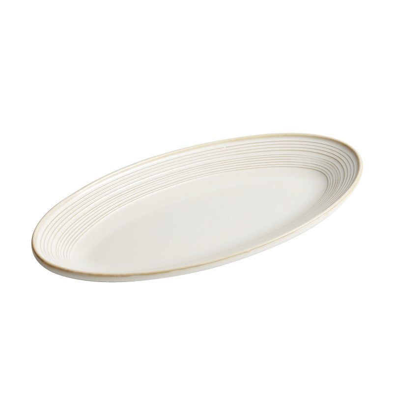 Luxury Ceramic Dinner Plate Set - High-Temperature Resistant, Modern Design