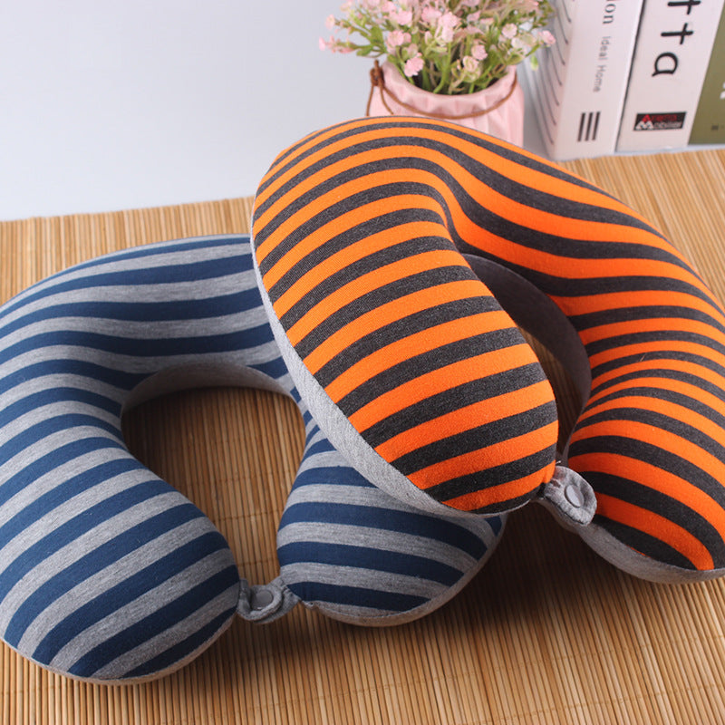 U-Shaped Memory Foam Pillow for Back and Neck Support - Slow Recovery Elasticity