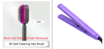 Self-Cleaning Hair Brush with 3D Air Cushion for Scalp Massage & Detangling